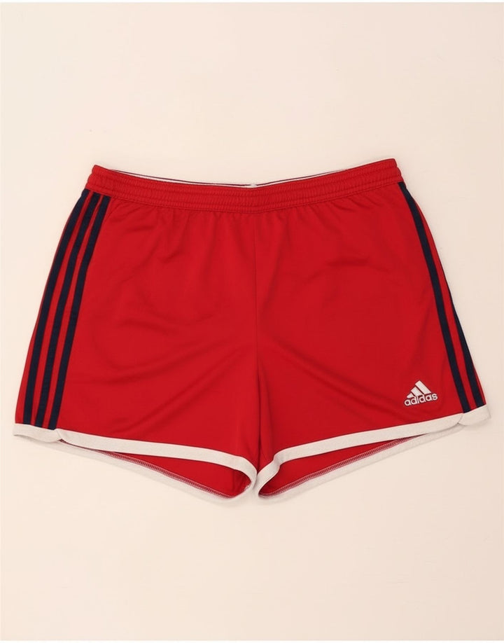 Adidas Mujer Climacool Sport Shorts UK 16/18 Grande Rojo Poliéster