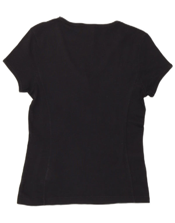 CHAMPION Camiseta Heritage Classics para mujer UK 40 Grande Algodón negro