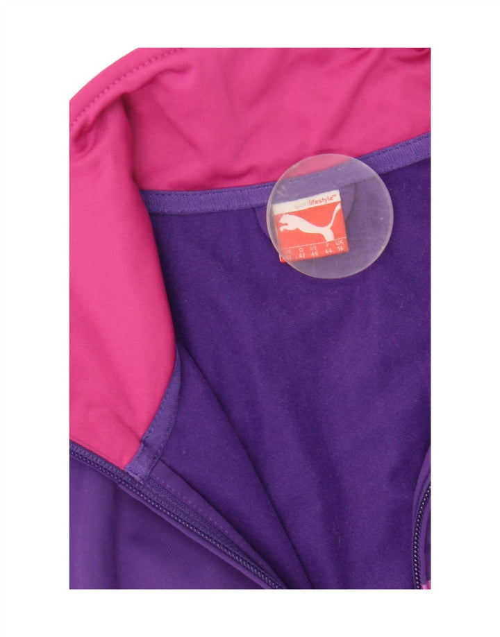 Puma - Chaqueta de chándal gráfica para mujer, talla 40, color morado