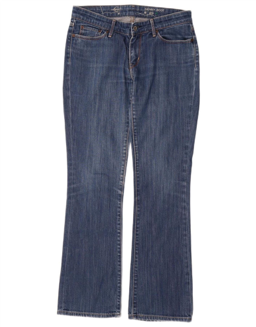 Levi's Jeans ajustados con corte de bota para mujer US 8 Medium W29 L32 Azul
