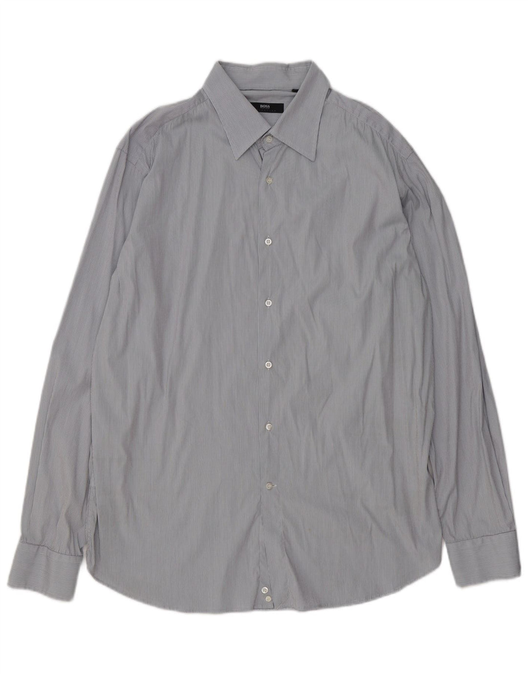 HUGO BOSS Mens Shirt XL Grey Check Cotton