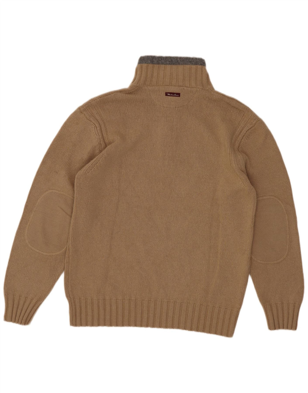Marlboro Classics - Jersey con cuello y cremallera para hombre, color beige medio