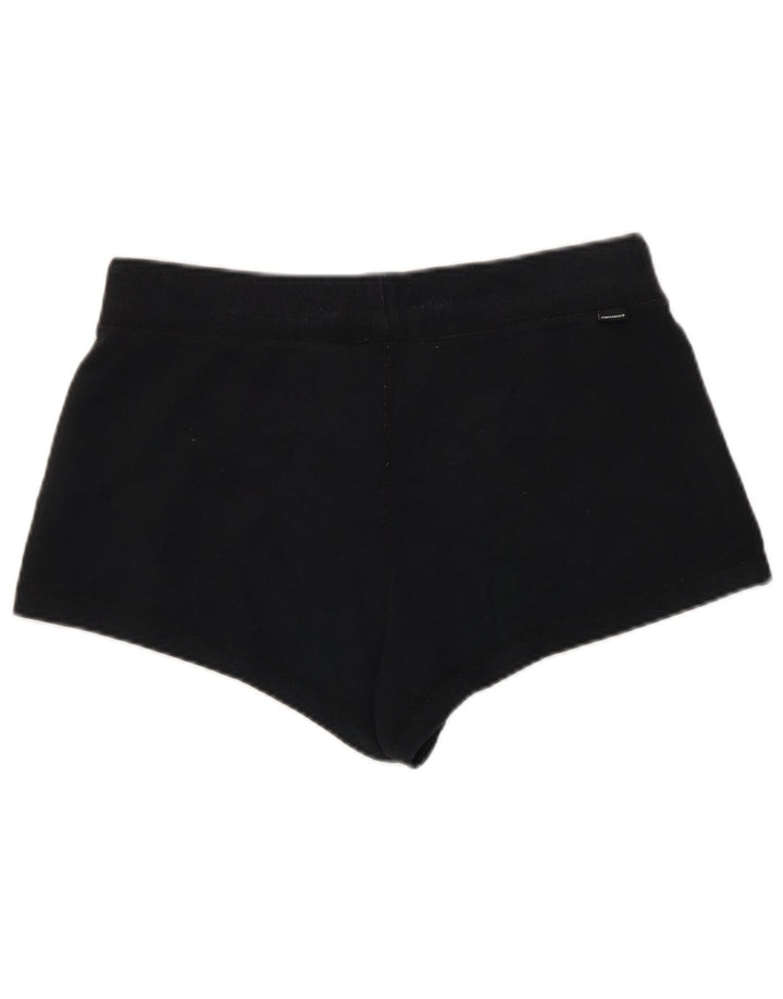 Converse - Pantalones cortos deportivos para mujer, talla 40, algodón negro mediano