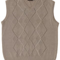 SENATOR Mens Vest Tank Top IT 54 XL Grey Argyle/Diamond Cotton
