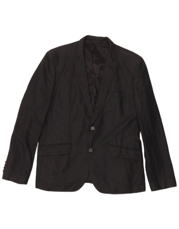 Zara Chaqueta tipo blazer de 2 botones para hombre EU 54 XL Negro