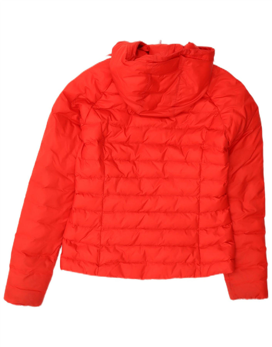 Adidas Chaqueta acolchada con capucha para mujer UK 8 Small Naranja Nylon