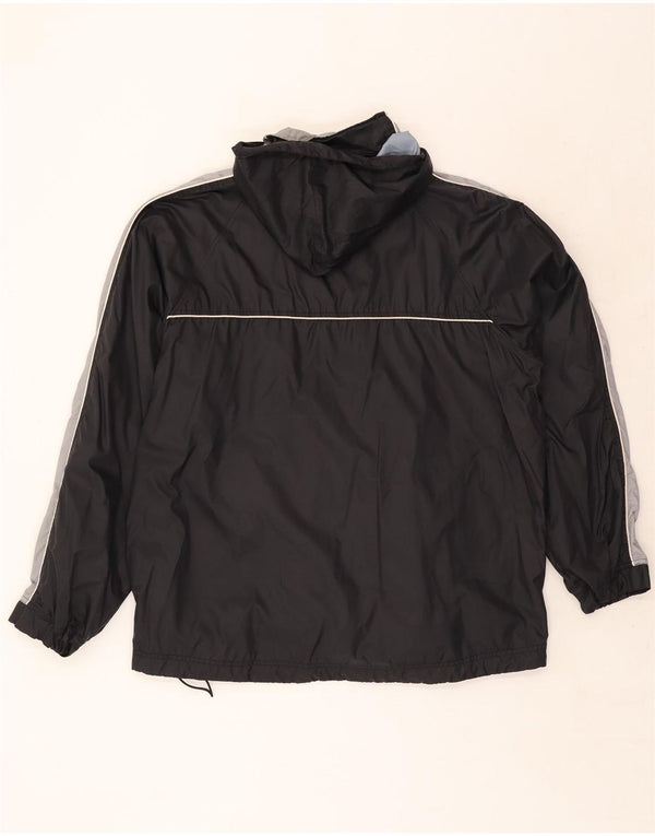 Nike Chaqueta impermeable con capucha para hombre UK 45/47 XL Negro Colorblock Nylon