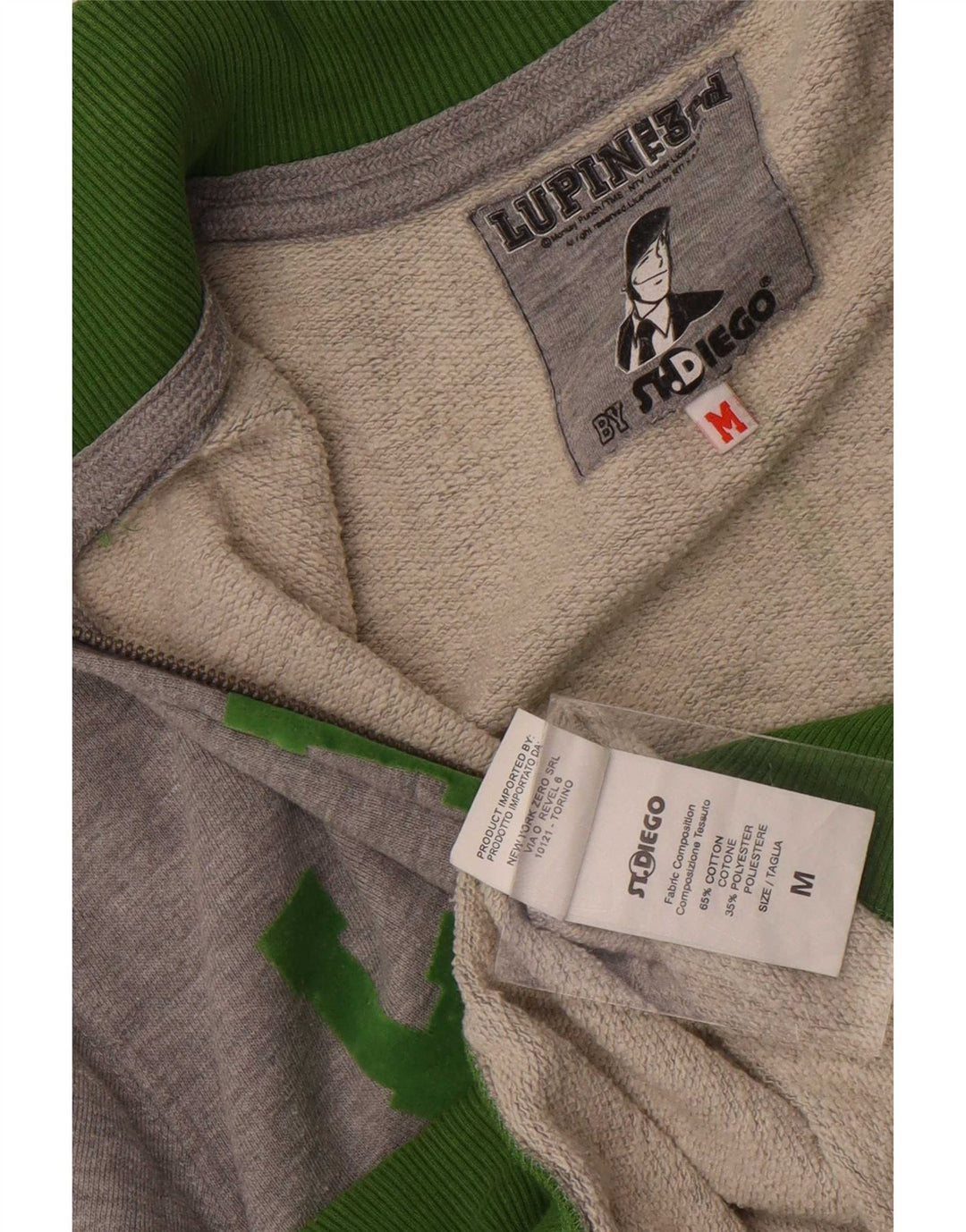 CALLE. Diego Hombre Lupin 1905 Chaqueta De Chándal Gris Medio Color Block