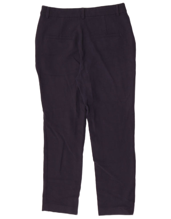 Massimo Dutti Pantalón Traje Slim Mujer EU 40 Medium W30 L27 Lana Azul Marino
