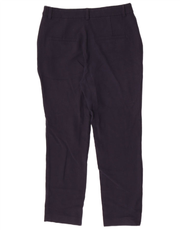 Massimo Dutti Pantalón Traje Slim Mujer EU 40 Medium W30 L27 Lana Azul Marino