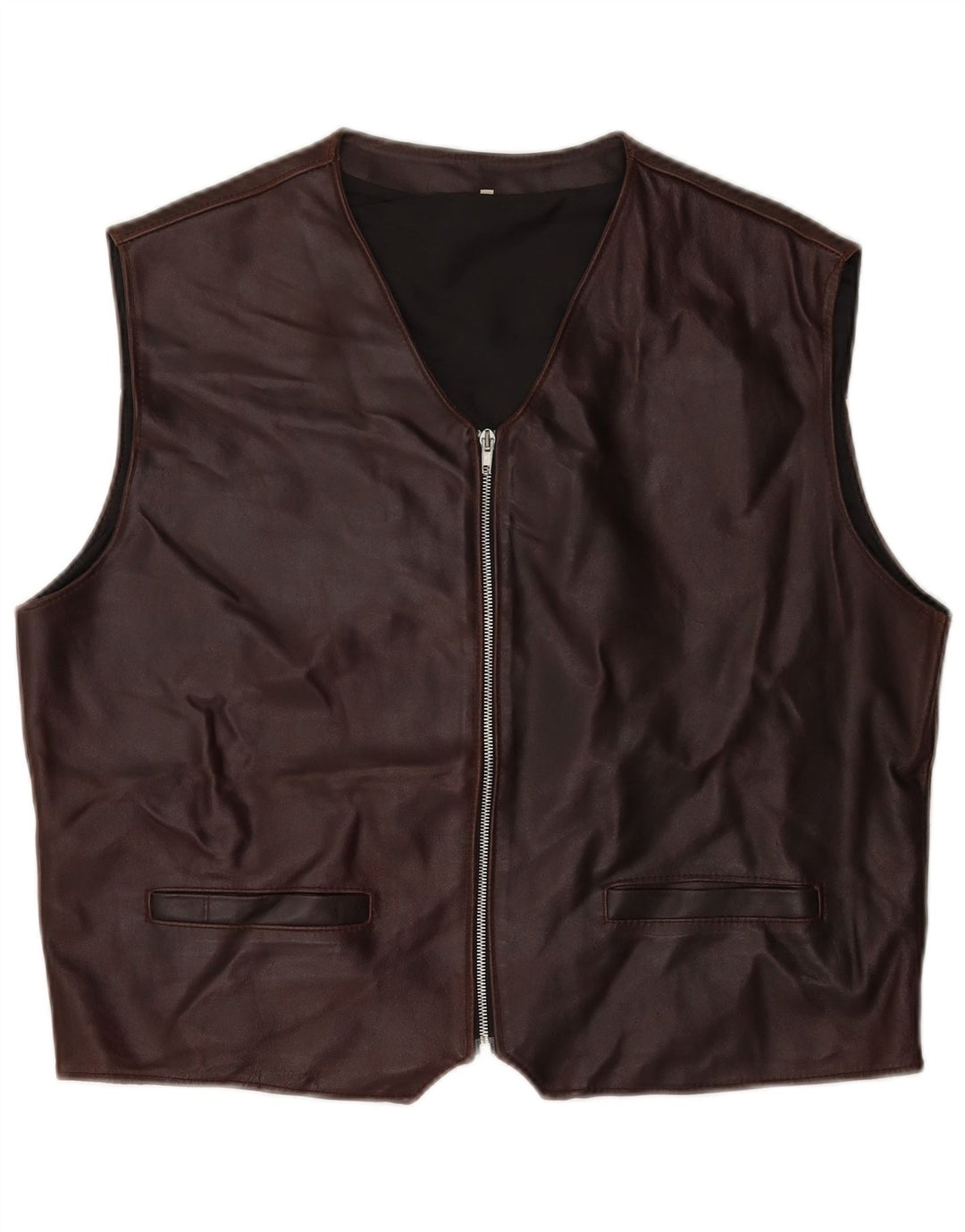 Chaleco Vintage Hombre XL Marrón