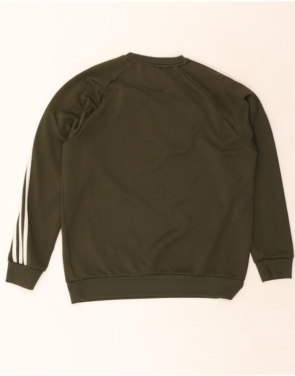 Adidas Hombre Sudadera Jumper Large Caqui Poliéster