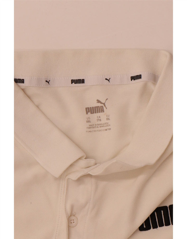 PUMA Polo para hombre 2XL Blanco roto