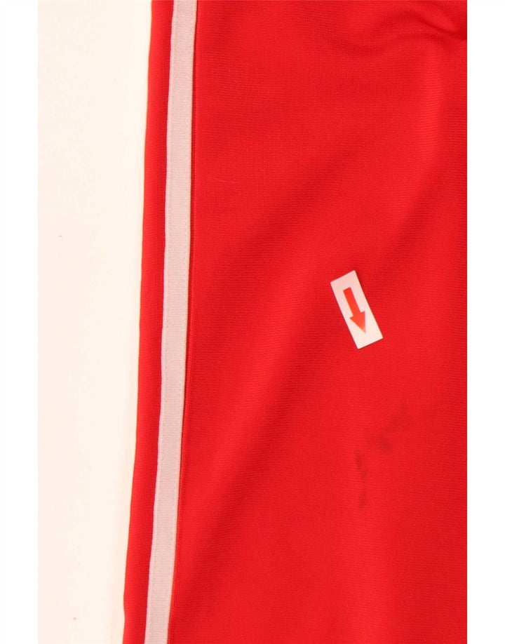 Adidas Pantalones de chándal de pierna ancha para mujer UK 12 Medium Red Poliéster