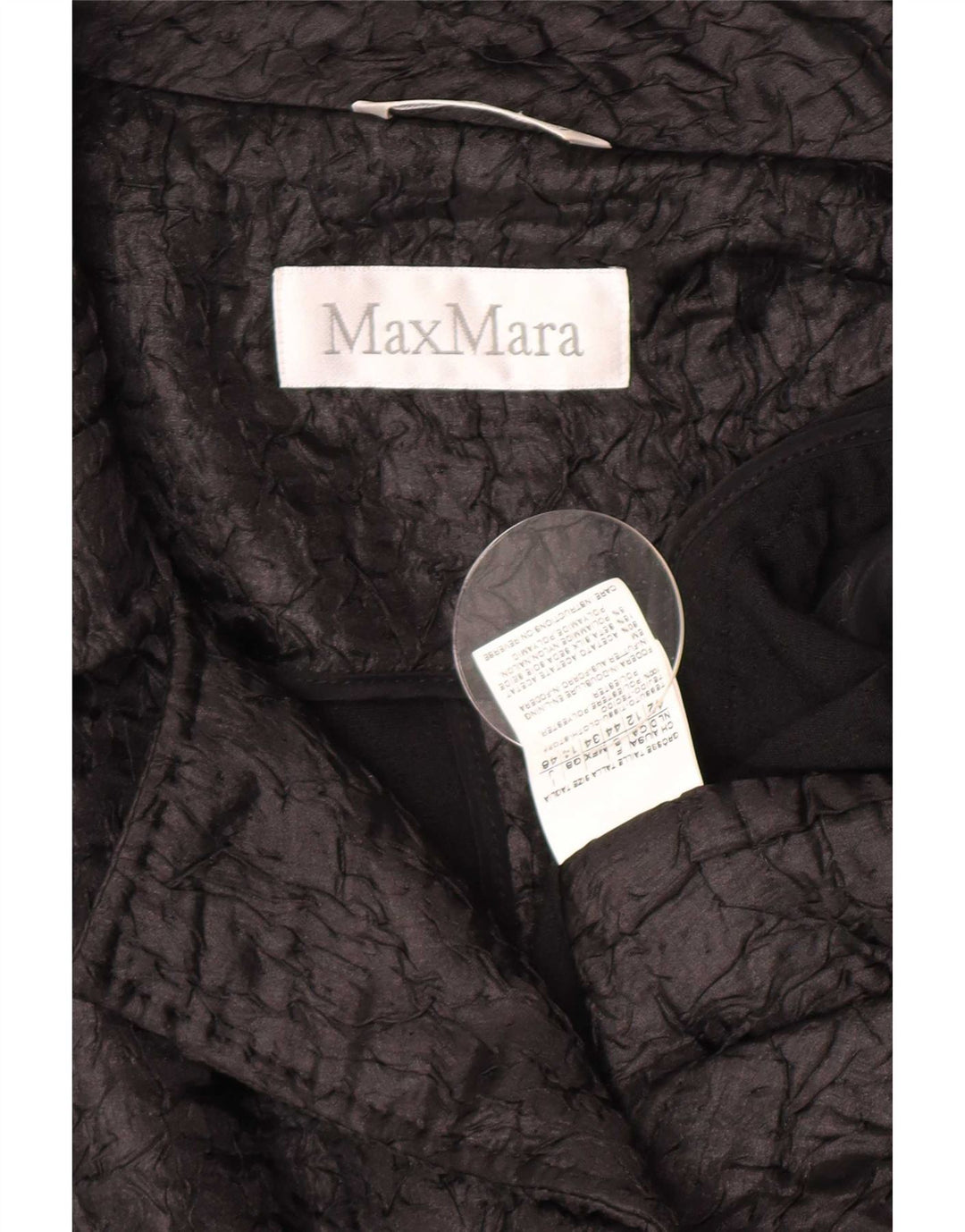 Max Mara Chaqueta tipo blazer abierta corta para mujer Reino Unido 40 Mediano Poliéster negro