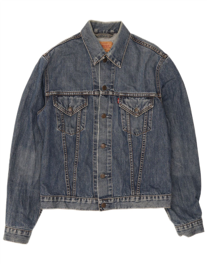 Levi's Chaqueta vaquera para mujer UK 44 Algodón azul grande