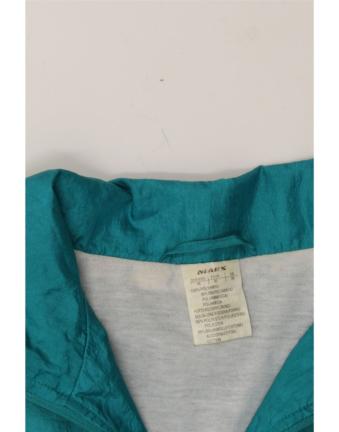 VINTAGE Mens Loose Fit Tracksuit Top Jacket UK 36 Small Blue Polyamide Vintage Vintage and Second-Hand Vintage from Messina Hembry 
