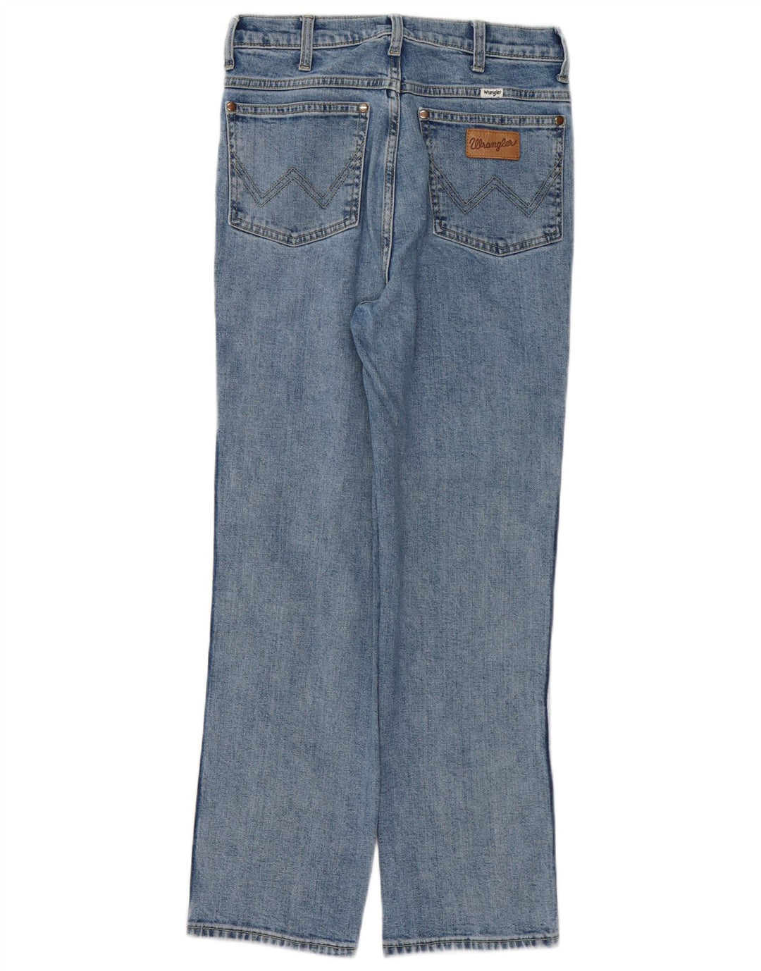 WRANGLER Vaqueros rectos de talle alto del salvaje oeste para mujer W27 L27 Algodón azul