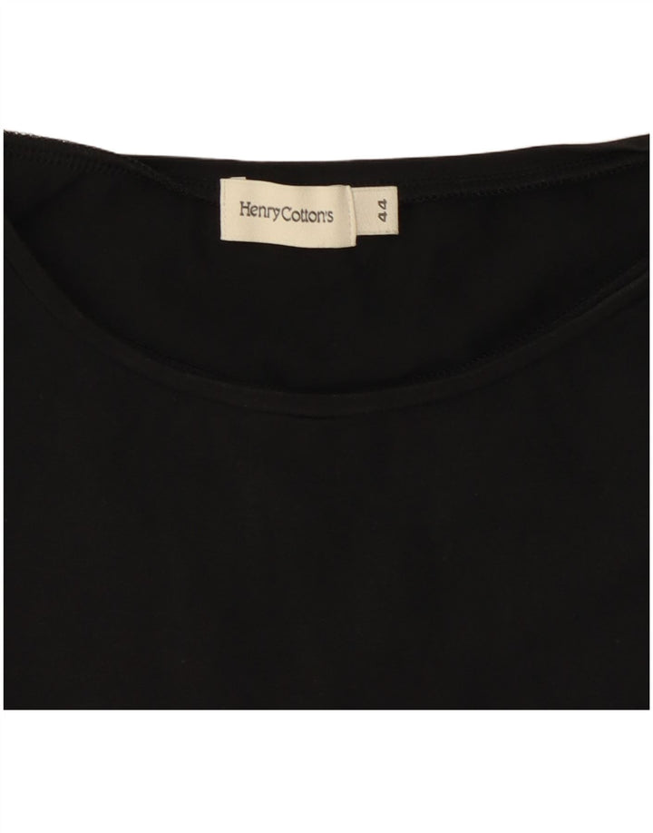 Henry Cottons Camiseta sin mangas para mujer IT 44 Mediano Negro