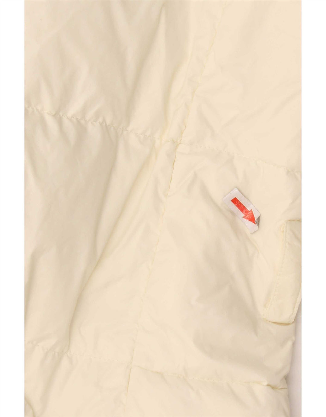 Ralph Lauren Abrigo acolchado para mujer UK 14 Medium Off White Nylon