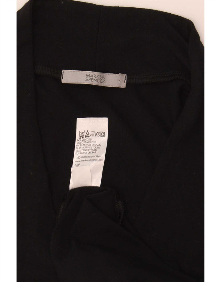 Marks & Spencer Top sin mangas para mujer UK 46 Large Viscosa negra
