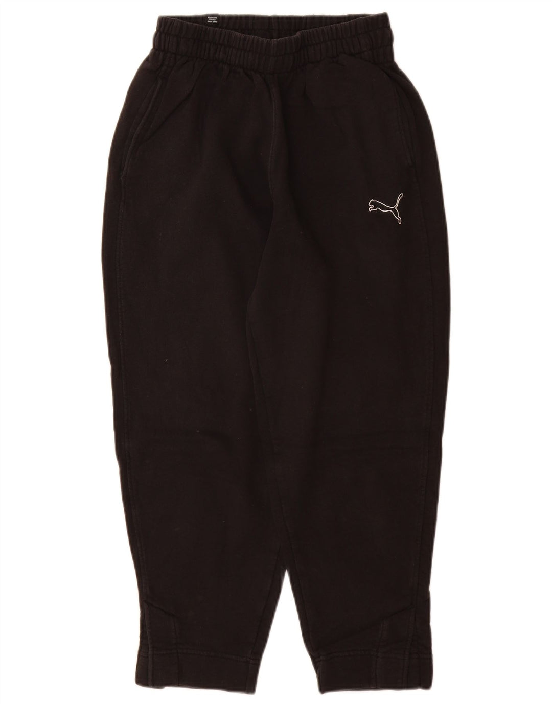 Puma Mujer Crop Chándal Pantalones UK 4 XS Negro