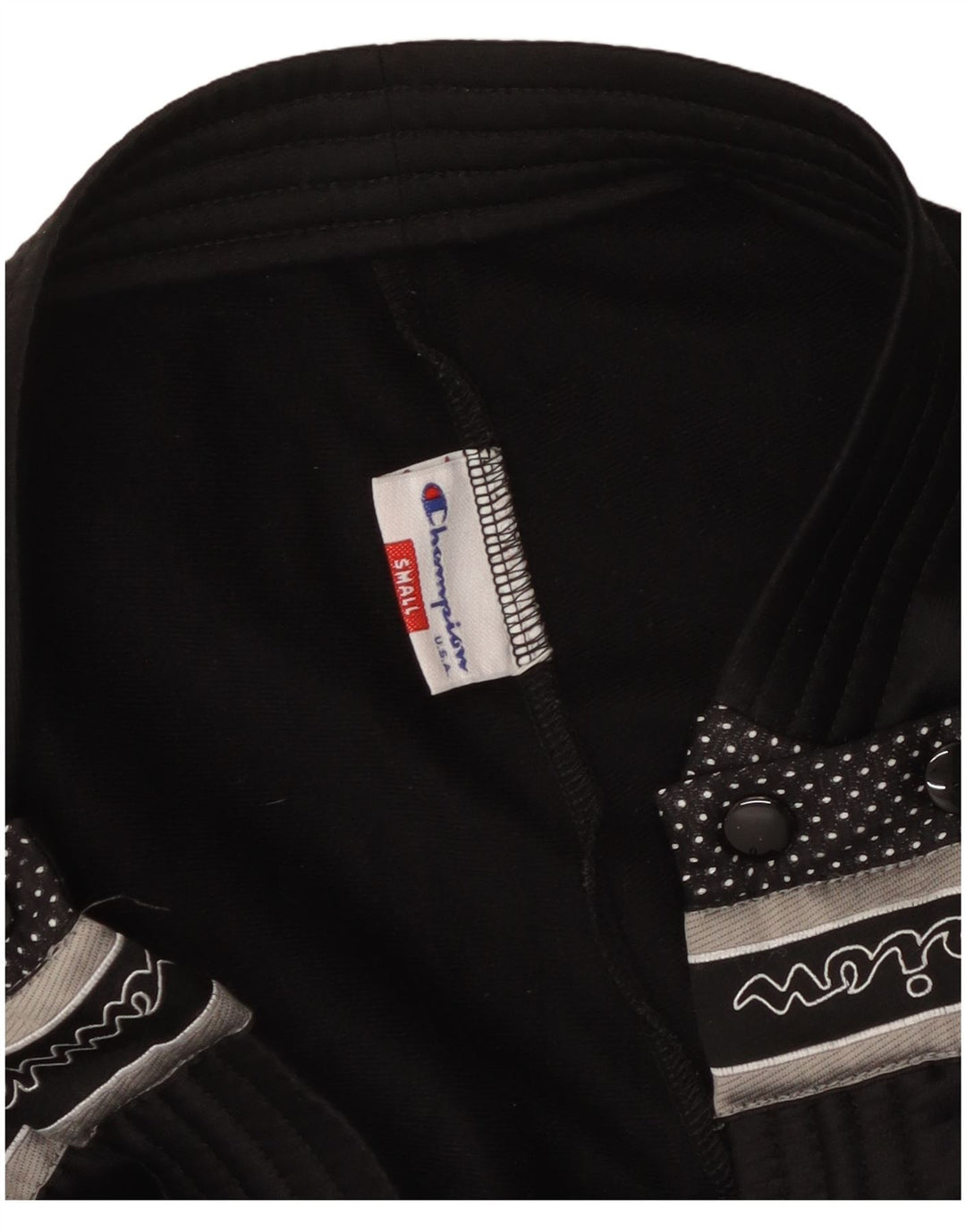 CHAMPION Pantalones de chándal con estampado USA para hombre, talla pequeña, color negro