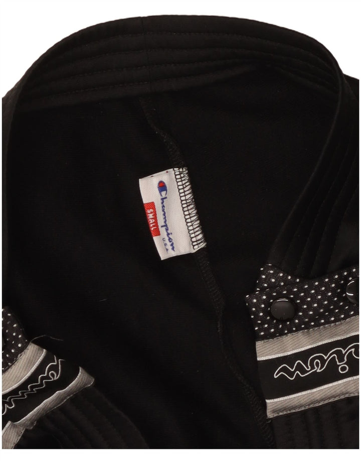 CHAMPION Pantalones de chándal con estampado USA para hombre, talla pequeña, color negro