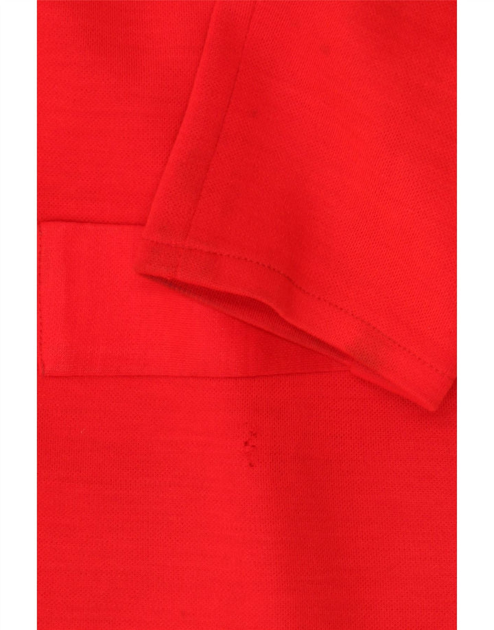 Vintage mujer 5 botones Blazer chaqueta Reino Unido 12 rojo medio