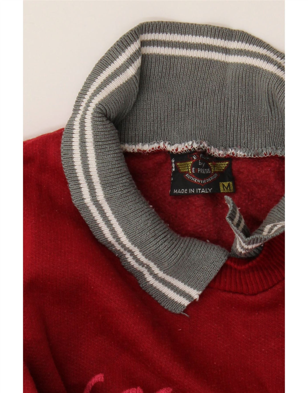 EXPRESS Sudadera con gráfico extragrande para mujer, talla 44, talla M, color rojo