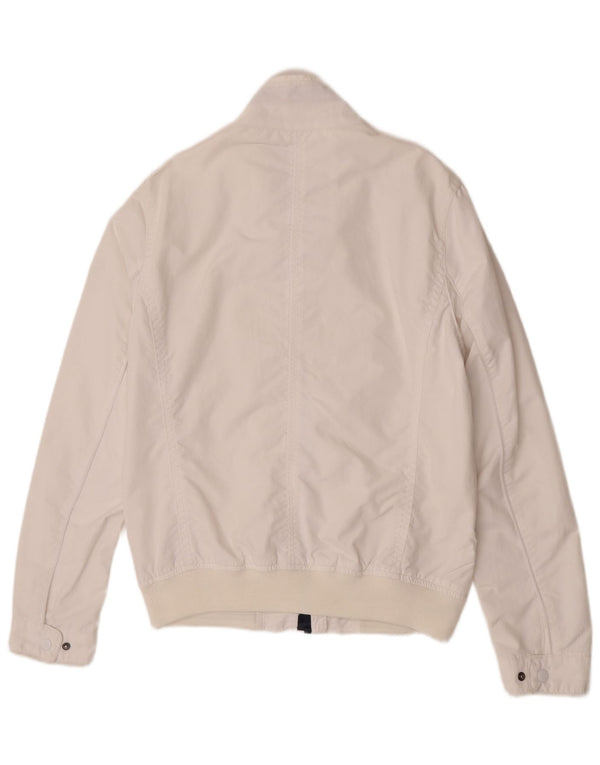 Tommy Hilfiger Chaqueta Bomber para Hombre UK 38 Medium White Nylon