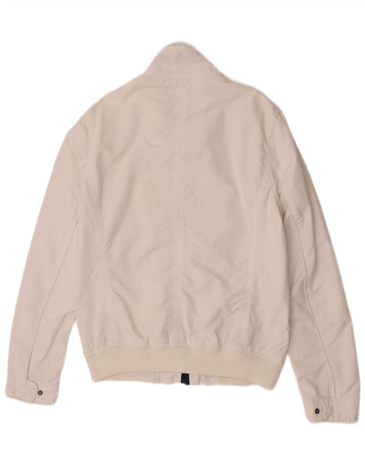 Tommy Hilfiger Chaqueta Bomber para Hombre UK 38 Medium White Nylon