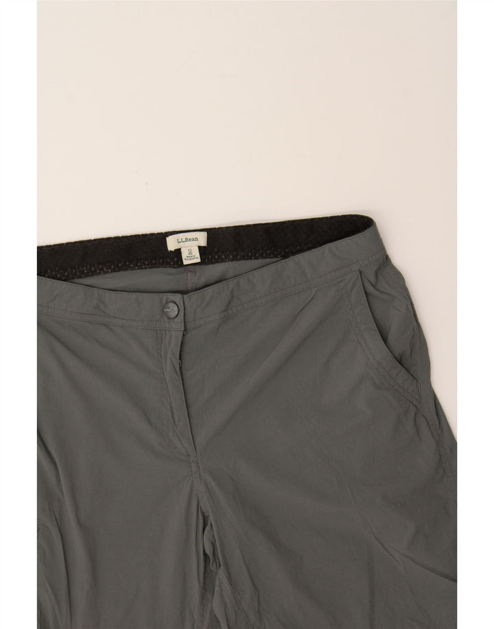 L.L.BEAN Womens Cargo Shorts US 12 Large W30 Grey Nylon Vintage L.L.Bean and Second-Hand L.L.Bean from Messina Hembry 