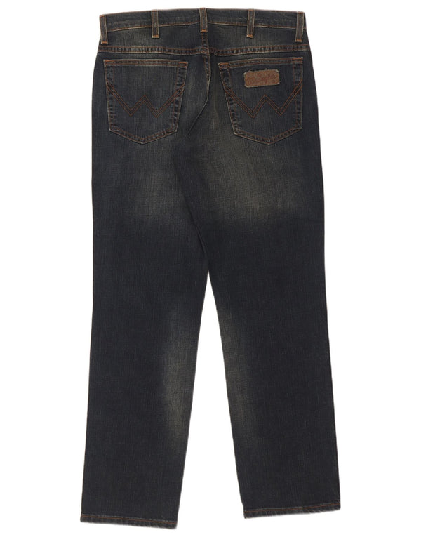 Wrangler Vaqueros rectos elásticos Texas para hombre W32 L30 Azul marino