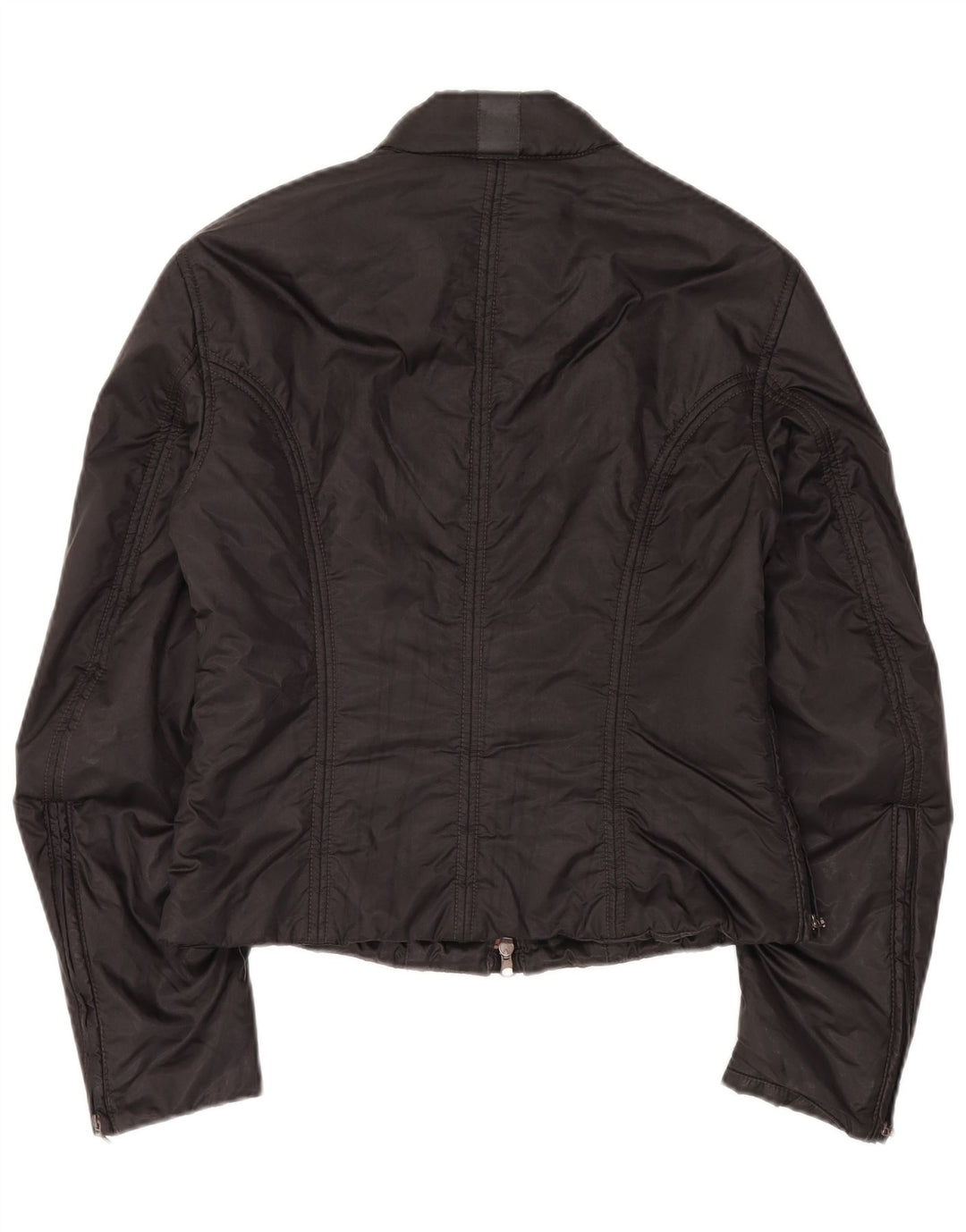 Belstaff Chaqueta motera para mujer IT 46 Grande Poliamida negra