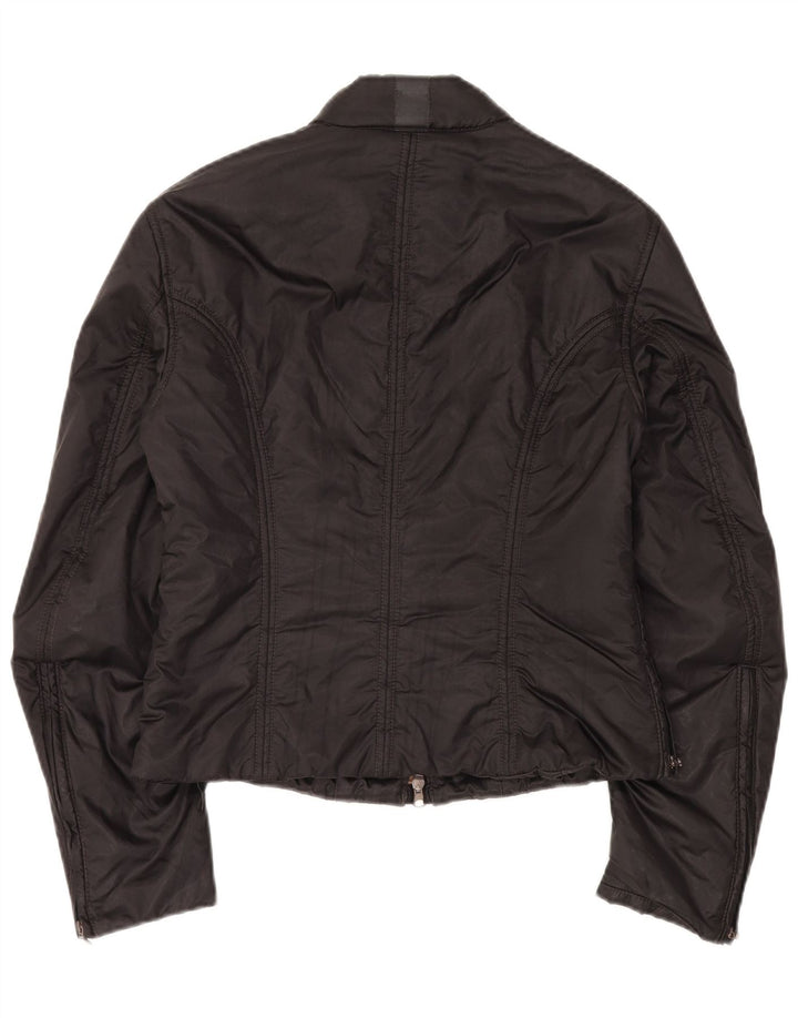 Belstaff Chaqueta motera para mujer IT 46 Grande Poliamida negra