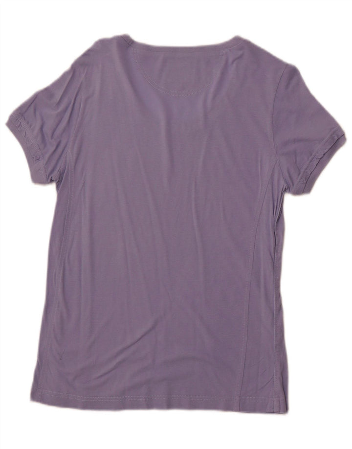 CHAMPION Camiseta de ajuste fácil para mujer, talla 40, talla M, color morado