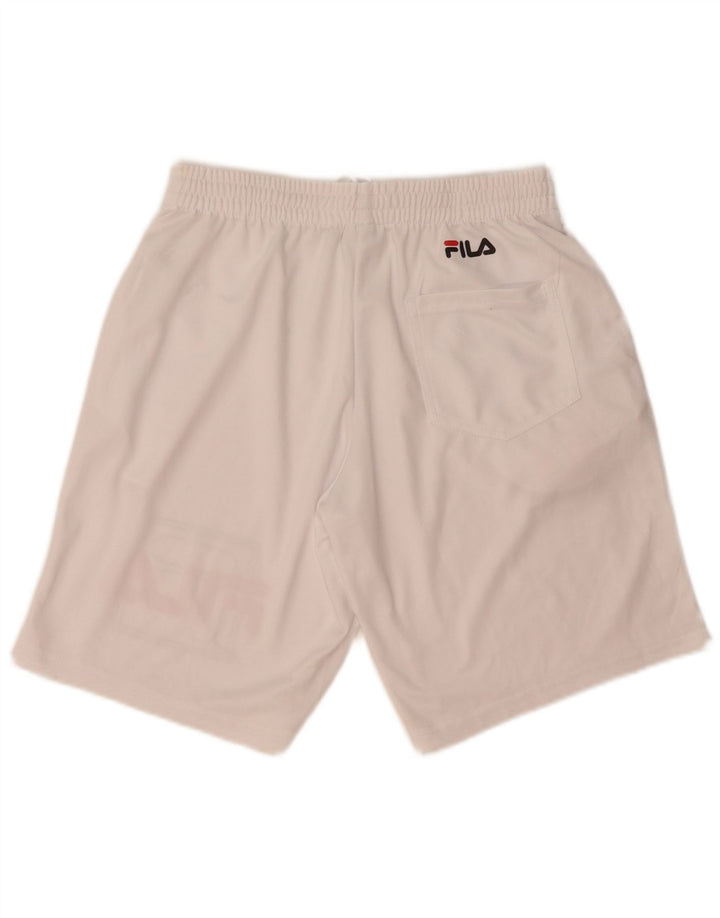 Fila Shorts deportivos gráficos para hombre XS Poliéster blanco