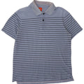 Hugo Boss Hombre Polo Polo Grande De Algodón A Rayas Azul