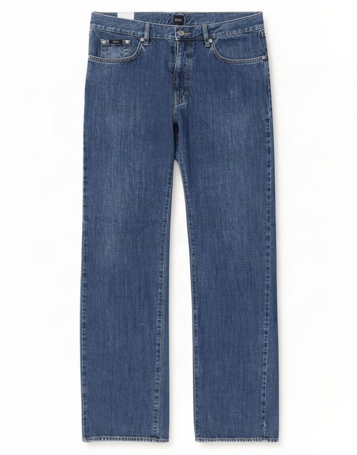Vaqueros Hugo Boss Hombre Rectos W36 L34 Algodón Azul