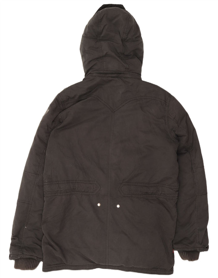 Levi's Chaqueta acolchada con capucha para hombre UK 42 XL Poliéster negro