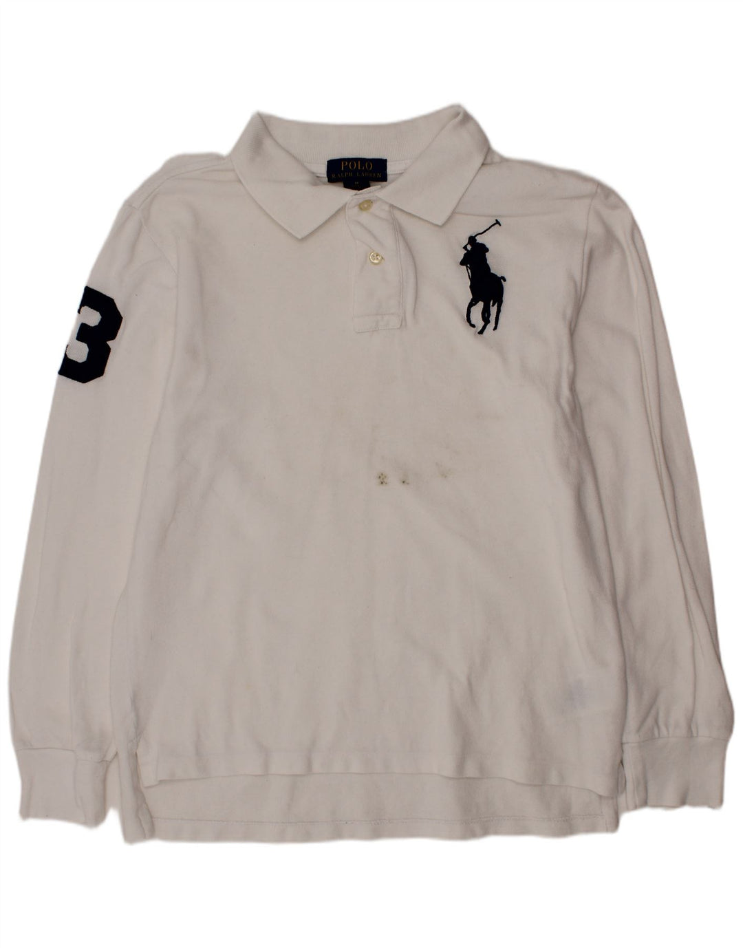 POLO RALPH LAUREN Polo gráfico para niño 10-11 años Mediano Blanco