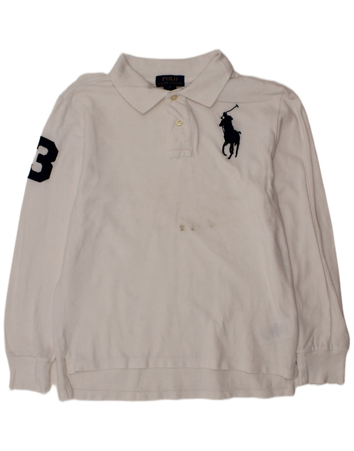 POLO RALPH LAUREN Polo gráfico para niño 10-11 años Mediano Blanco