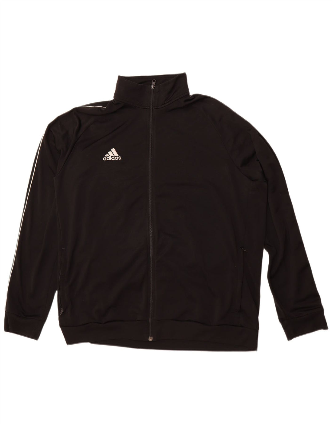 Adidas - Chaqueta de chándal para hombre, talla 2XL, poliéster negro