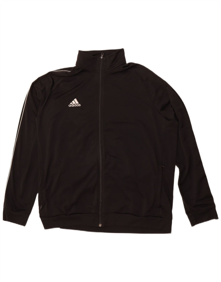 Adidas - Chaqueta de chándal para hombre, talla 2XL, poliéster negro