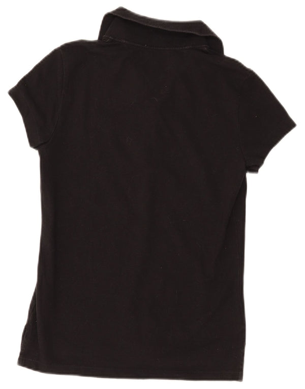 TOMMY HILFIGER Polo para mujer UK 8 Small Algodón negro