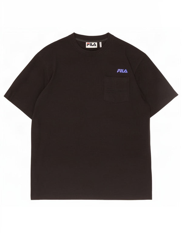 Fila Camiseta Hombre Top Medium Negro Algodón