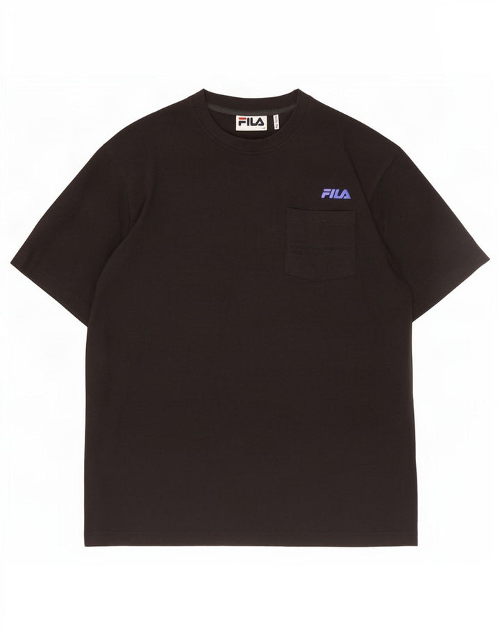 Fila Camiseta Hombre Top Medium Negro Algodón
