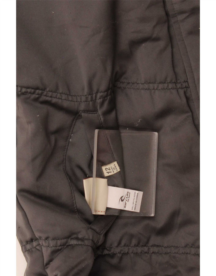 Rip Curl Chaqueta acolchada reversible para mujer UK 12 Poliéster gris medio