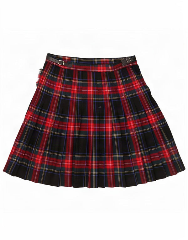 Brendella Womens Wrap Skirt W25 XS Multicoloured Plaid Wool